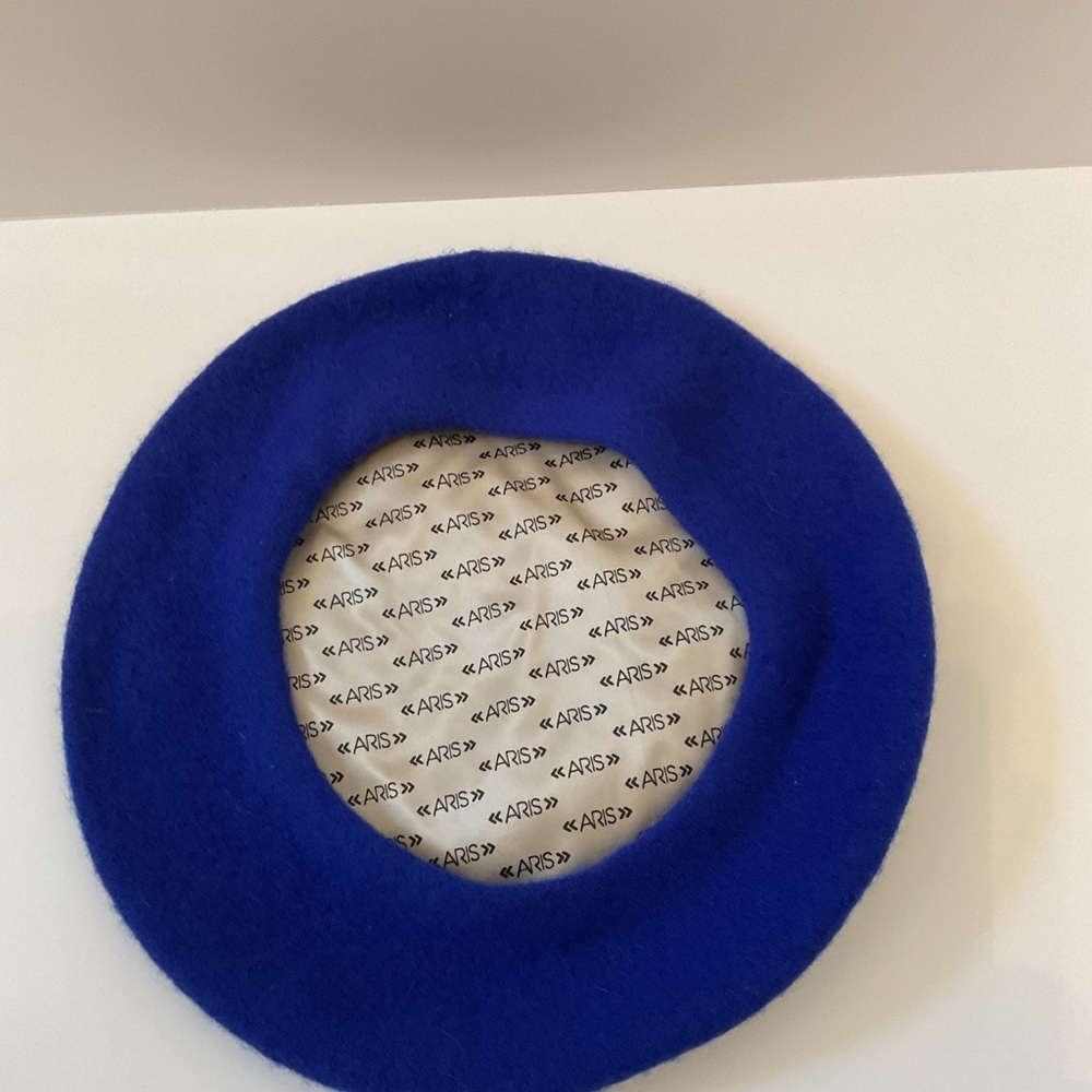 Vintage Aria Lambswool Beret Blue - Picture 4 of 7